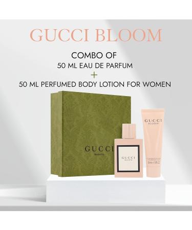 Gucci Bloom Eau De Parfum and Scented Lotion Gift Set Perfume for Women 1.6 oz and Perfumed Lotion for Women 1.6 oz 0.08 Fl Oz (Pack of 2) - Buy Online on GoSupps.com
