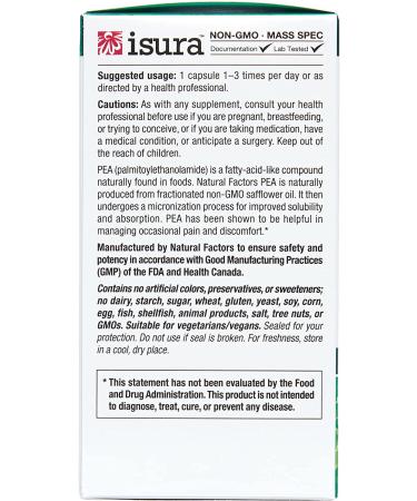 Natural Factors PEA400 - 90 Vegetarian Capsules for Enhanced Wellness - Buy Online on GoSupps.com