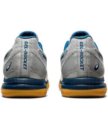 ASICS Gel-Rocket 9 Men's Shoes - Glacier Grey/Mako Blue - Size 6 - Buy Online on GoSupps.com