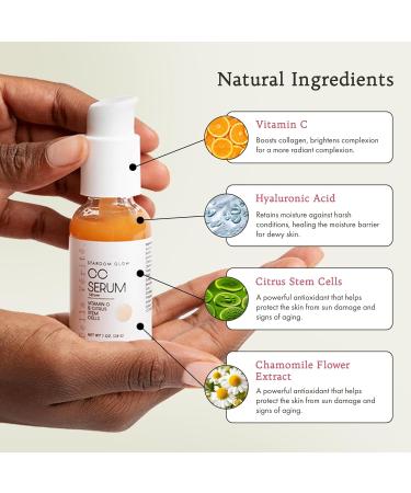 Buy Bella Verite Vegan Stardom Glow CC Serum | Vitamin C Citrus Stem Cells & Orange Oil - Smooth Fine Lines & Even Skin Tone - 1 Fl Oz - Buy Online on GoSupps.com