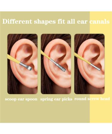 ObjFoch Skyrro Ear Wax Cleaner 6 Pcs Set with Storage Bag - Innovative Black Earwax Cleaning Tool - Buy Online on GoSupps.com