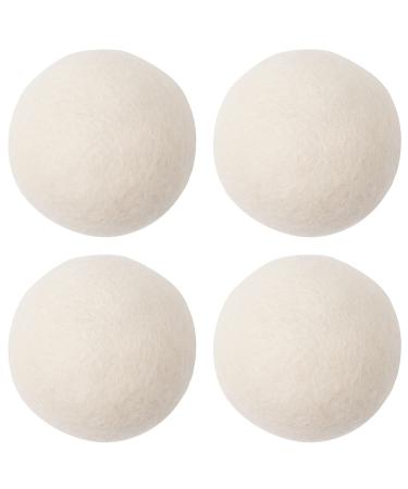 Wool Dryer Balls Natural Fabric Softener 100% Organic Premium XL New Zealand Wool Reusable Reduces Clothing Wrinkles and Baby Safe Saving Energy & Time (4 Count (Pack of 1)) - Buy Online on GoSupps.com