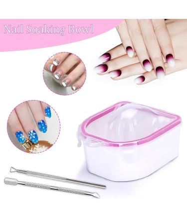 2pcs Cosywell Nail Soaking Bowl Set for Gel Polish Removal - Nail Spa Salon or Home Use - Buy Online on GoSupps.com