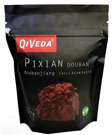QiVeda Pixian Douban | Premium Chili Bean Paste - 8oz (27g) | Sichuan Doubanjiang 8 Ounce (Pack of 1)