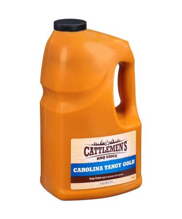 Cattlemen's Carolina Tangy Gold BBQ Sauce, 1 gal - One Gallon Bulk Container of Tangy Gold Barbecue Sauce Blend of Creamy Mustard, Sweet Molasses, and More Perfect for Glazes