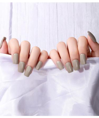 Buy TrueShei Gray-Green UV Gel Nail Foils - 20PC Self-Adhesive Nail Film Stickers | Perfect Gellack Wraps for Stunning Nails - Buy Online on GoSupps.com