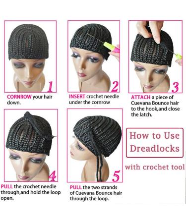 Silk-co All Human Handmade Dreadlocks Braiding Hair Extensions 12" Crochet Braids Reggae Hip-Hop Hairpiece Handmade for Braiding Dark Brown  - Buy Online on GoSupps.com