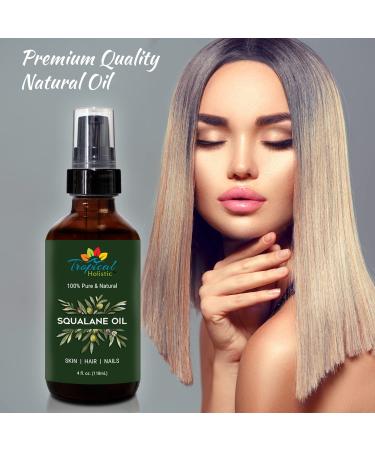 100% Pure Squalane Oil - Vegan Moisturizing Serum for Face Body Hair & Nails (4oz / 118mL) - Plant-Derived Skincare Solution - Buy Online on GoSupps.com