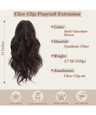 Buy BARSDAR KUMPEN WARNESS 35cm Chocolate Brown Clip-In Hair Extensions for Women & Girls Synthetic Loose Hair for a Natural Look - Buy Online on GoSupps.com