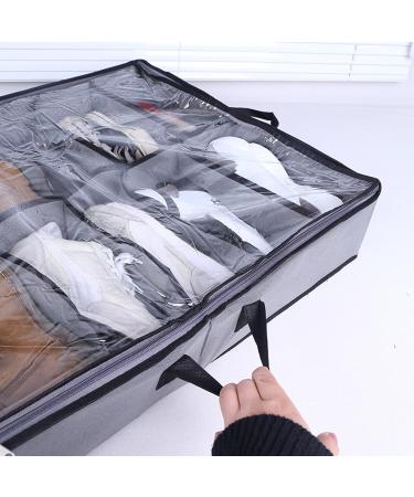 Ultimate Underbed Organizer for Shoes - Adjustable Dividers Set of 2 | Best International Shipping - Buy Online on GoSupps.com