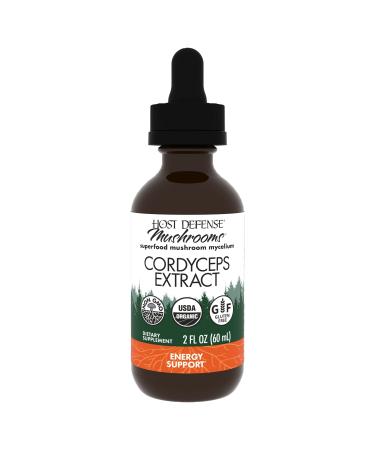 Host Defense Cordyceps Extract - Immune & Energy Support Supplement - Kidney Health Supplement with Cordyceps - Fitness Support to Aid Oxygen Uptake - 2 fl oz (60 Servings)* 2 Fl Oz (Pack of 1)
