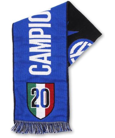 Inter Unisex Celebrative Scarf 20 Scudetto - Black/Blue One Size | International Shipping - Buy Online on GoSupps.com