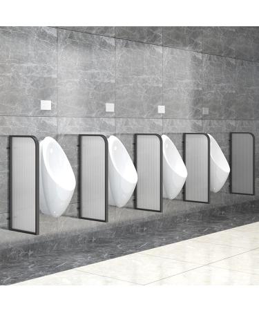Wall Mounted Urinal Privacy Screen Baffle Urinal Screen Toilet Partition Men Urinal Partition Divider Screen Hotel Bathroom Urinal Baffle Public Toilets Divider Screen (Color : Black) - Buy Online on GoSupps.com