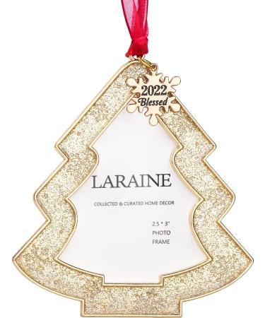 2022 Gold Star Christmas Tree Ornaments - Set of 3 with Picture Frame Insert for Baby and Pet - Holiday Keepsake Gift - Buy Online on GoSupps.com