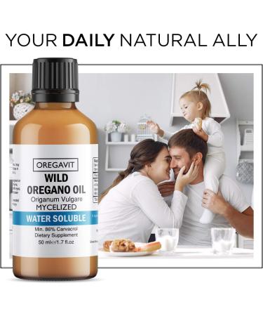 Aromavita Oregavit Water Soluble Wild Oregano Oil- Digestive, Immune & Respiratory Support - Natural Vegan Dietary Supplement & Mouthwash for Healthy Gums - Buy Online on GoSupps.com