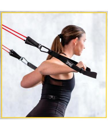 Everlast FIT Body Weight Suspension Trainer - Resistance Tubes & Anchor Strap Great for Home Gym CrossFit Pilates Fitness Full-Body Workouts Exercise & Home Gym Accessories - Buy Online on GoSupps.com