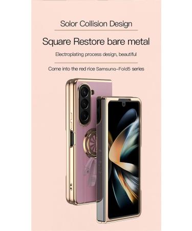 Buy Tivenfezk Nadoli for Samsung Galaxy Z Fold 5 - Ultra Thin Astronaut Hidden Stand Shell 360 Ring Scratch-Resistant Silicone Cover - Buy Online on GoSupps.com