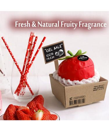 Solid Balm Solid Perfume 3D Strawberry Lemon Pear Apple Shaped Aromatherapy Portable Pocket Balm Perfume Perfect for Travel Use Natural Fragrance Parfum for Men and Women (4.2 Oz Strawberry) 4.2 Ounce (Pack of 1) Strawberry - Buy Online on GoSupps.com