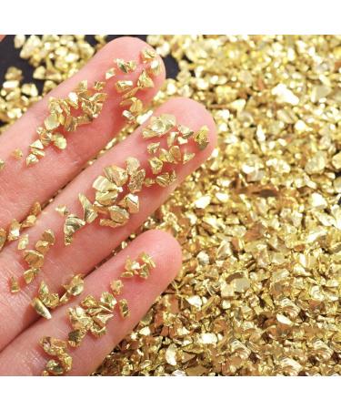 dijiusidy Nail Art Crushed Glass Stones Irregular Glitter Crystal Fragment DIY Rhinestone Fillers Mobile Phone Jewelry Making Light Yellow - Buy Online on GoSupps.com