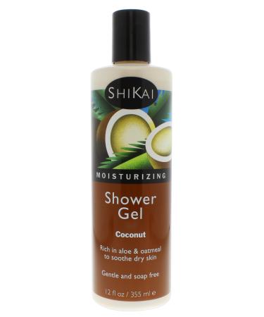 Shikai - Coconut Moisturizing Shower Gel  Rich in Aloe Vera & Oatmeal That Leaves Skin Noticeably Softer & Healthier  Relief For Dry Skin  Gentle Soap-Free Formula (Coconut  12 Ounces) Coconut 12 Fl Oz (Pack of 1) - Buy Online on GoSupps.com