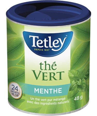 Tetley Green Tea Mint - 24 Tea Bags 48 Grams Contains Caffeine - Buy Online on GoSupps.com