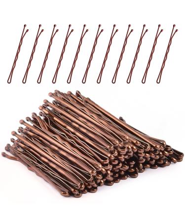 Hair Grips Brown MORGLES 120 Pcs Bobby Pins Brown Hair Pins for Women with Box (5 cm/2Inches) - Buy Online on GoSupps.com