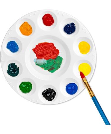 Amazon Basics Round Paint Tray Palettes White - Set of 15 - Buy Online on GoSupps.com