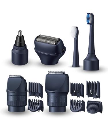 Panasonic Multishape Modular personal care system for men beard/hair trimmer beard/hair/body trimmer 3-blade-chicken head electrical toothbrush & nose/ear/eyebrow trimmer no handpiece 5 attachments