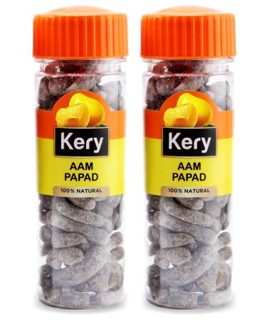 Kery Aam Papad Mango Slice Mukhwas 2 Bottles 260g (Pachak Churan Mouthfreshener)_Packing May Vary