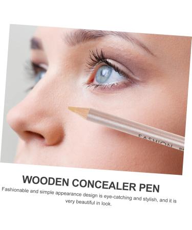Mikinona 4pcs Concealer Pen Eraser Concealer Highlighter Stick Makeup Concealer for Face Eye Circle Wooden 1 g (Pack of 1) Assorted Color - Buy Online on GoSupps.com