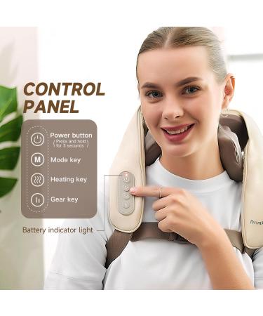 Damkee 5D Neck & Shoulder Massager - Shiatsu Massage Device with Warmth | Perfect Gift for Men & Women - Buy Online on GoSupps.com