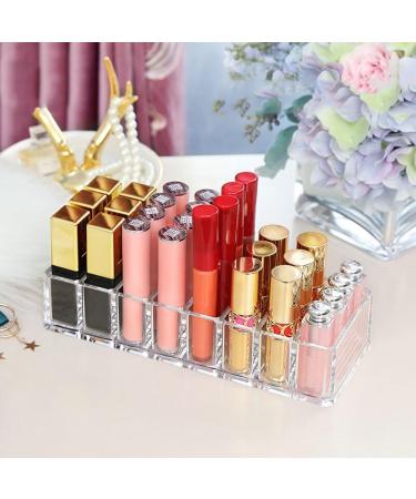 HuntGold 8 Grids Face Powder Brush Holder | Transparent Cosmetic Storage Box for Makeup - International Shipping Available - Buy Online on GoSupps.com