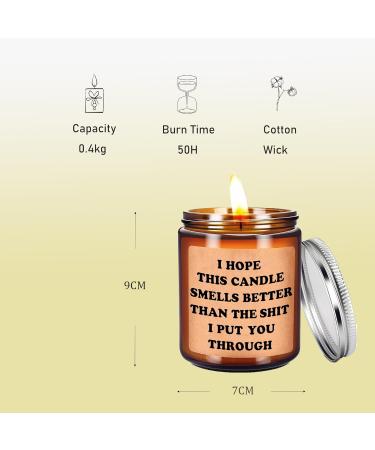 Soy Wax Lavender Aromatherapy Scented Candle Gift for Women - 200g Handmade, Long-Lasting - Perfect Funny Gift for Friend - 50 Hours Burn Time - Buy Online on GoSupps.com