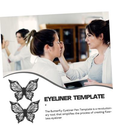 HAPINARY 2pcs Butterfly Eyeliner Stencil Wing Eyeliner Stamp Eyeliner Stencil - Buy Online on GoSupps.com