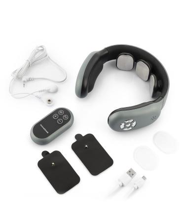 Innovagoods rechargeable neck massage device with remote control "Nekival" massages your neck deep and relaxing with ergonomic design and heat function ideal for at home and office.