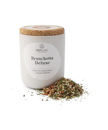 POTLUCK | Bruschetta Deluxe | Spice mix in a ceramic pot | 60g | Vegan gluten-free and with natural ingredients