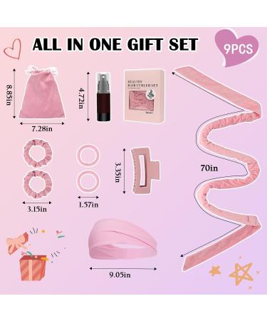 Heatless Hair Curler Band for Long Hair | Overnight Curling with Non-Slip Tie | Pink Locken Winder for Beautiful Curls - Buy Online on GoSupps.com