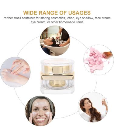 Beavorty 1Pc cream Small Creams Jar Portable Face Cream Bottle face lotion Make- up Cosmetic Jars terrarium Multipurpose Sub Container oil make up travel Acrylic - Buy Online on GoSupps.com