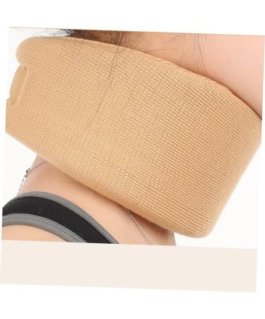 FOMIYES Neck Brace - Soft Foam Supporter for Posture & Spine Stabilization Unisex Khaki - Neck Guard Orthotics - Buy Online on GoSupps.com