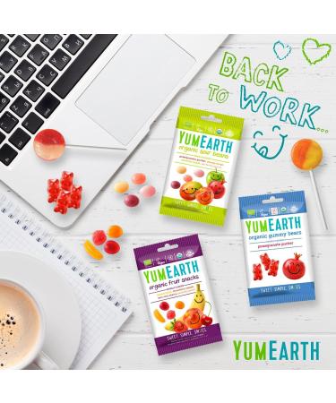  YumEarth YUMEARTH - Organic Vegan and Gluten-Free Pomegranate Bears - Soft Bear-Shaped Candies - Pomegranate Flavor - Classic & Timeless - 12 x 50g Bags - Buy Online on GoSupps.com