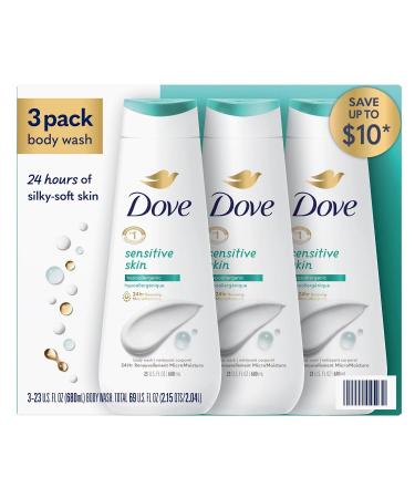 Dove Nourishing Body Wash Sensitive Skin 23 Fluid Ounce (Pack of 3)