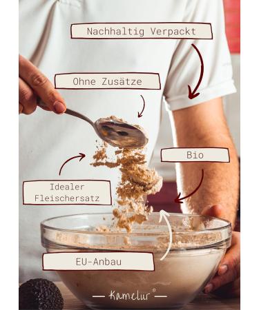 Organic Seitan Powder 1kg | Kamelur - Pure Wheat Gluten from EU Agriculture | Additive-Free Seitan Base - Buy Online on GoSupps.com