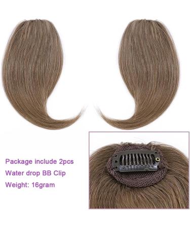 Bangs 2PCS Human Hair Clip on Bangs with Mid Part One/Two Sides Bangs Remy Hair in Extenssion French Invisible Fringe for Women Curved Bangs for Daily Wear (Color : #4 Size : 6 months) 6 months #4 - Buy Online on GoSupps.com