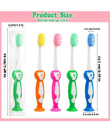 Bulk Pack of 20 Disposable Toddler Toothbrushes - Individually Wrapped Animal Designs for Kids | Perfect for Home School Camp & Travel - Buy Online on GoSupps.com