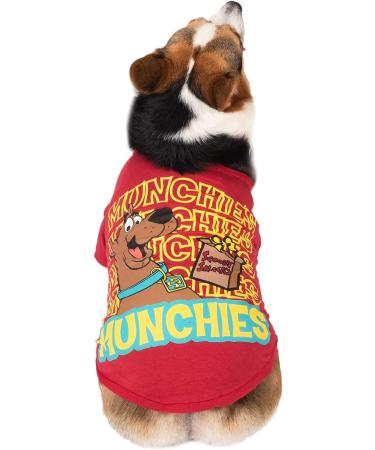 Scooby-Doo Munchies Dog T-Shirt in Red | X-Small Size | Soft & Machine Washable - Buy Online on GoSupps.com
