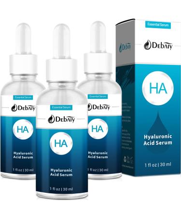 DEBAIY 3 Pack Hyaluronic Acid Serum for Face Moisturizing Anti-Aging Serum -(1fl.oz|30ml)