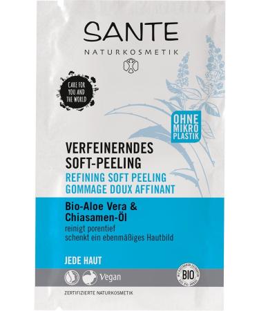 Sante natural cosmetics refined soft peeling organic aloe cleans deep even complexion peel gently vegan 5x8ml multipack aloe vera 8 ml (5 Pack)