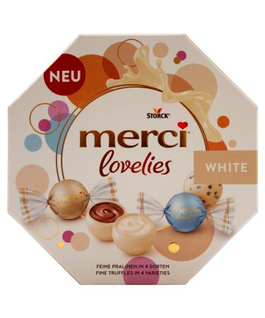 Merci Lovelies White, White Chocolates, 185g