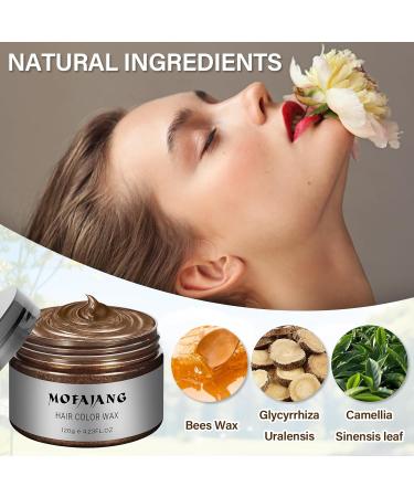 Temporary Hair Color Wax - Easy Washout Hair Dye for Halloween & Cosplay (Brown 4.23 oz) | Vibrant Hair Spray Color for Parties - Buy Online on GoSupps.com