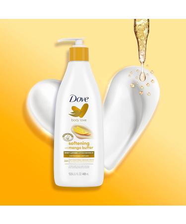 Dove Body Love Softening Body Lotion Pack of 3 - Mango & Almond | 13.5 oz | Restoring Ceramide Serum | For Touchably Soft Skin - Buy Online on GoSupps.com